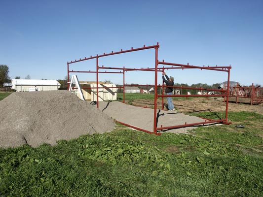 Half Ass Acres Miniature Donkey Farm New Turn Out Shed