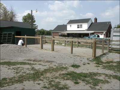 Finishing Touches on the first jack paddock